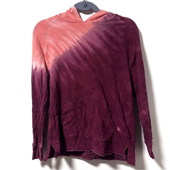 💙 Old Navy French Terry Pullover Hoodie Pink Tie Dye Girl’s Size XL Spring Boho - Picture 4 of 14